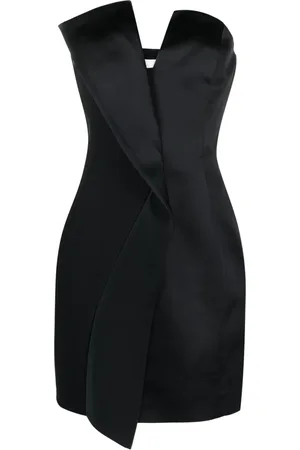GENNY Strapless panelled minidress