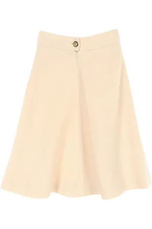 CHANEL 1986-1988 flared tweed skirt