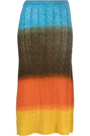 Etro Cable-knit midi skirt