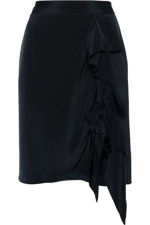 Fendi 2000s ruffled silk skirt