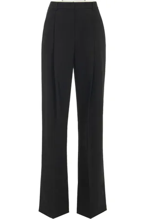 Elisabetta Franchi Pleated crepe tailored trousers