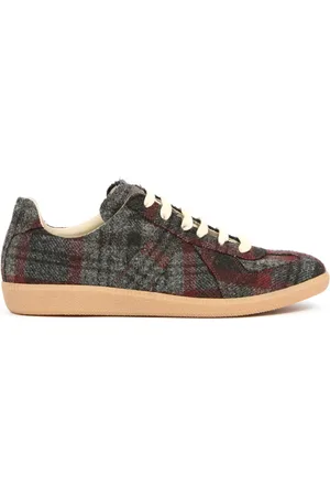 Maison Margiela Replica plaid wool sneakers