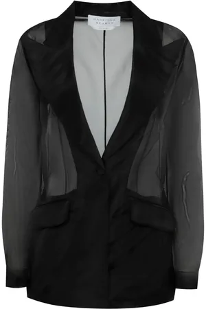 GABRIELA HEARST Semi-sheer single-breasted silk blazer