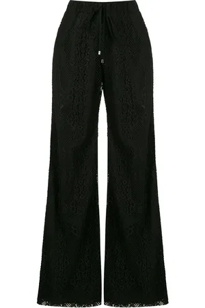 Olympiah Tournesol lace wide-leg trousers