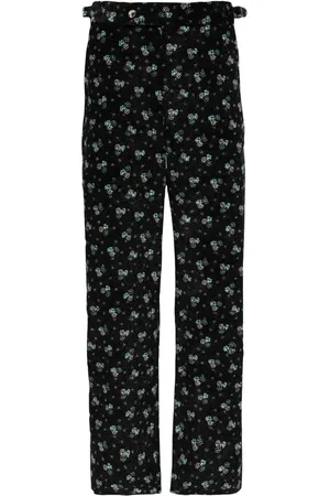 BODE Chicory floral corduroy trousers