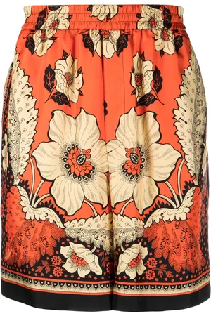 VALENTINO GARAVANI Floral-print track shorts