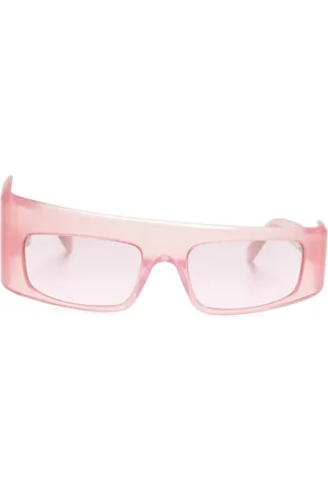 GCDS Translucent geometric-frame sunglasses