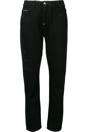 Philipp Plein Crystal embellished straight-leg jeans