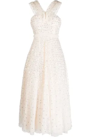 Needle & Thread Sequinned V-neck maxi dress