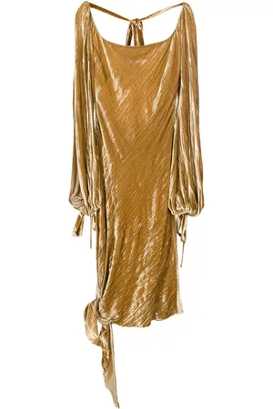PETAR PETROV Tied bell-sleeves dress