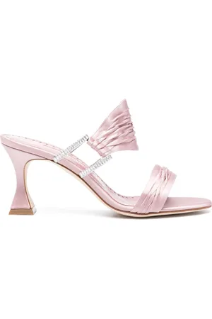 Manolo Blahnik Chinap 70mm satin mules