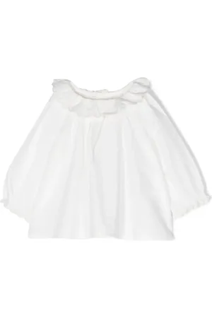 BONPOINT Ruffled scallop-collar blouse