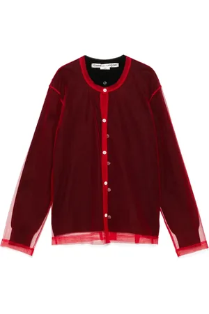 Comme des Garçons Overlay-mesh cardigan