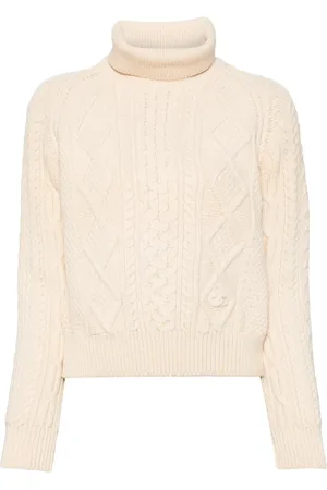 CHANEL 1996 cable-knit wool jumper