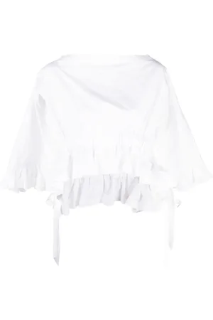 Comme des Garçons 2010s draped ruffled blouse