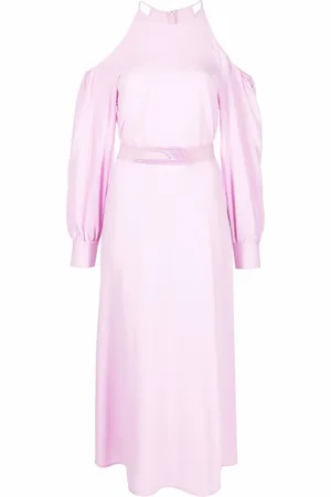 Stella McCartney Cold-shoulder belted dress