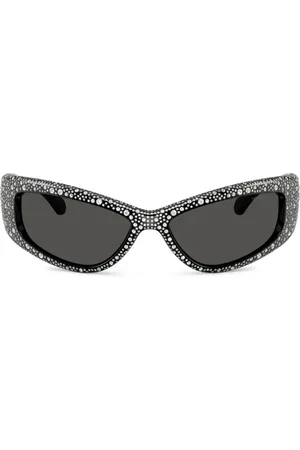 Swarovski Crystal-embellished rectangle sunglasses