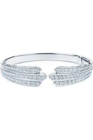 Kwiat 18kt white gold diamond Cascade open bangle