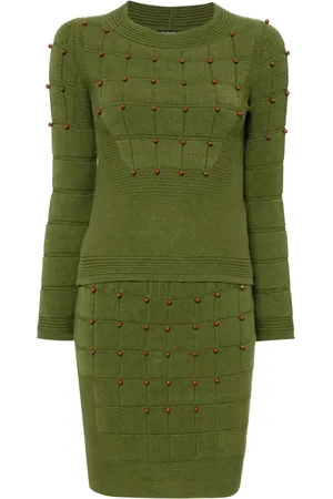 CHANEL 2010 beaded knitted top and skirt set
