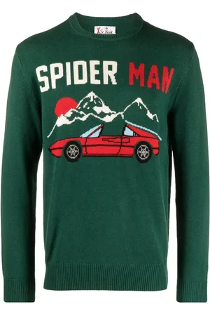 MC2 SAINT BARTH Spider Man intarsia-knit jumper