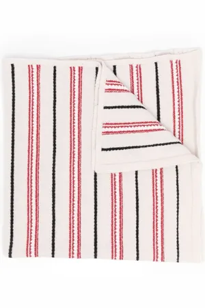 Barrie Striped knitted scarf