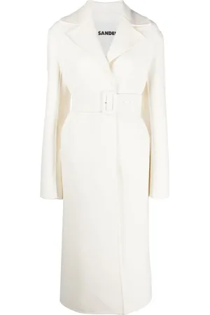 Jil Sander Belted single-breasted coat
