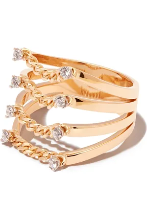 DELFINA DELETTREZ 18kt yellow diamond ring