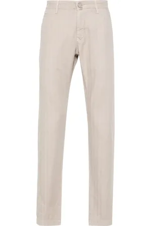 Jacob Cohen Logo-patch slim-fit trousers