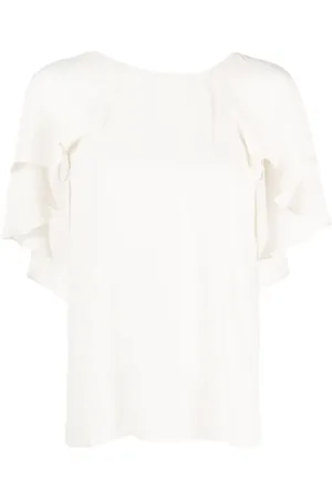 Pinko Ruffled short-sleeve blouse