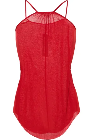 Rick Owens Fine-ribbed tank top