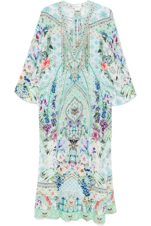 Camilla V-neck maxi dress