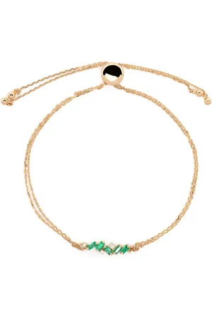 Suzanne Kalan 18kt yellow Willow emerald bracelet