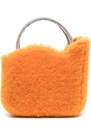 LE SILLA Ivy shearling micro bag