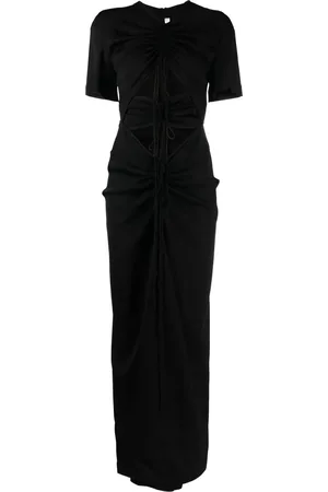 CHRISTOPHER ESBER Ruched panelled T-shirt dress