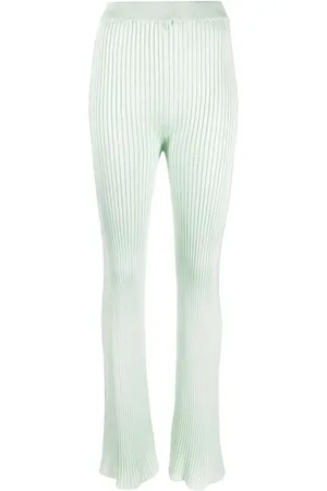 Jil Sander Fully-pleated flared-leg trousers