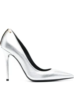 Tom Ford 110mm metallic-finish leather pumps