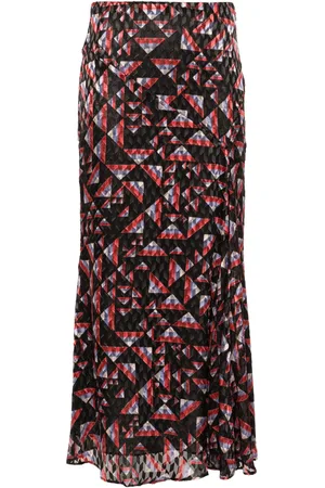 Isabel Marant Katae geometric-print midi skirt