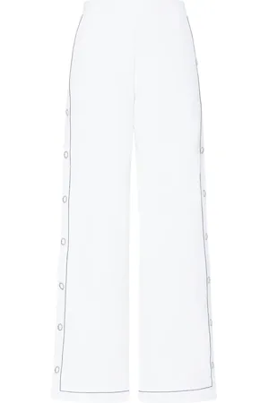 ROSETTA GETTY Press-stud wide-leg trousers