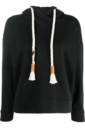 FORTE FORTE Rope-drawstring cotton hoodie