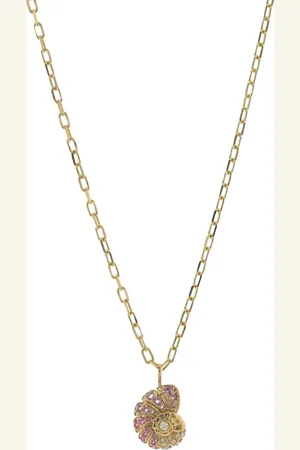 Sydney Evan 14kt yellow Nautilus Shell necklace