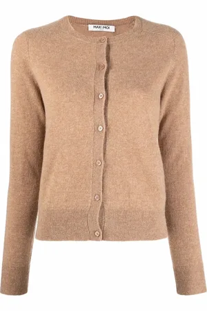 MAX & MOI Crew-neck cashmere cardigan