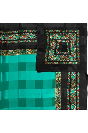 Saint Laurent Jewellery print silk scarf