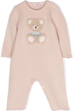 Il gufo Fleece teddy-bear virgin wool romper