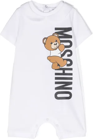 Moschino Teddy Bear logo-print romper