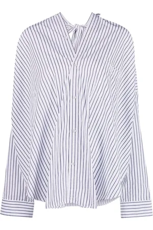 Balenciaga Bow-detail striped shirt