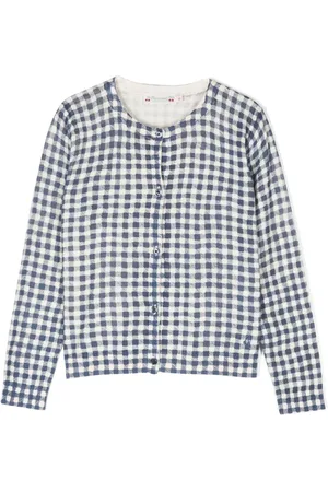 BONPOINT Kyra gingham-check cardigan