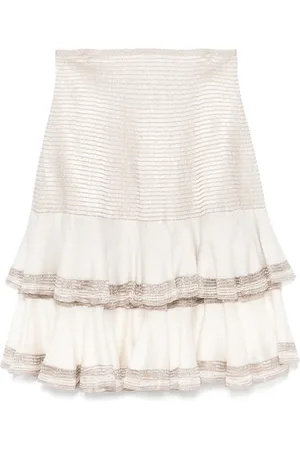 Alaïa 2000s ruffled skirt