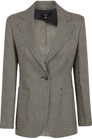 Max Mara Muschio checked tailored blazer