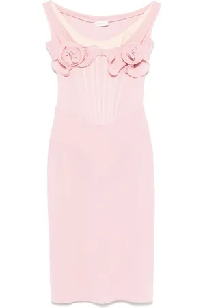 MAGDA BUTRYM Floral-appliqu?? mini dress