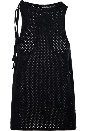 andre damo Mesh sleeveless top